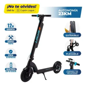 Monopatin Electrico Logus L8/x8 350w 10 Bat Extend Color Negro monopatin-electrico-logus-l8x8-350w-10-bat-extend-color-negro