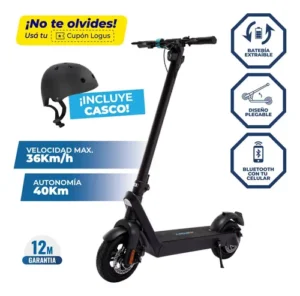 Monopatin Electrico Logus L9 500w - 10 - Auton.40km 36km/h Color Negro monopatin-electrico-logus-l9-500w-10-auton40km-36kmh-color-negro